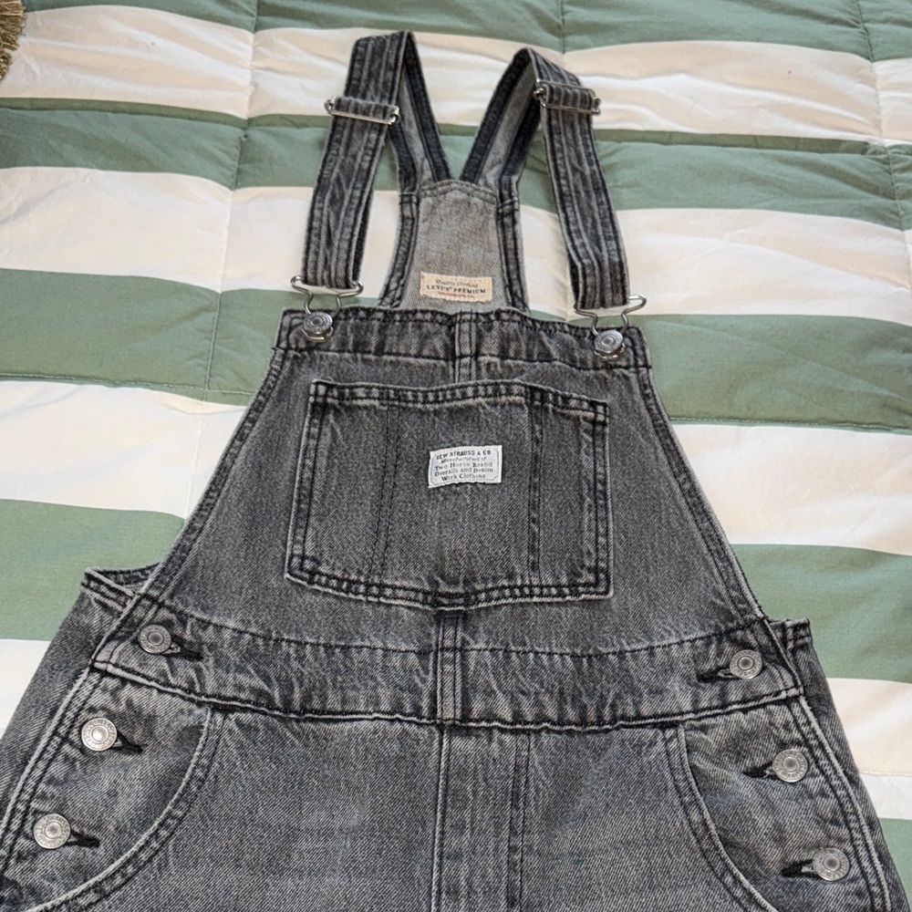 Levi’s faded black overalls